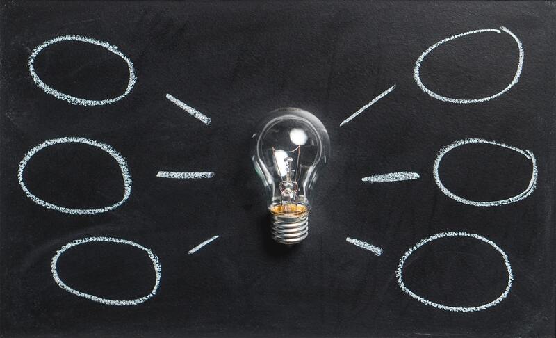 Abstract Blackboard Bulb Chalk 355948